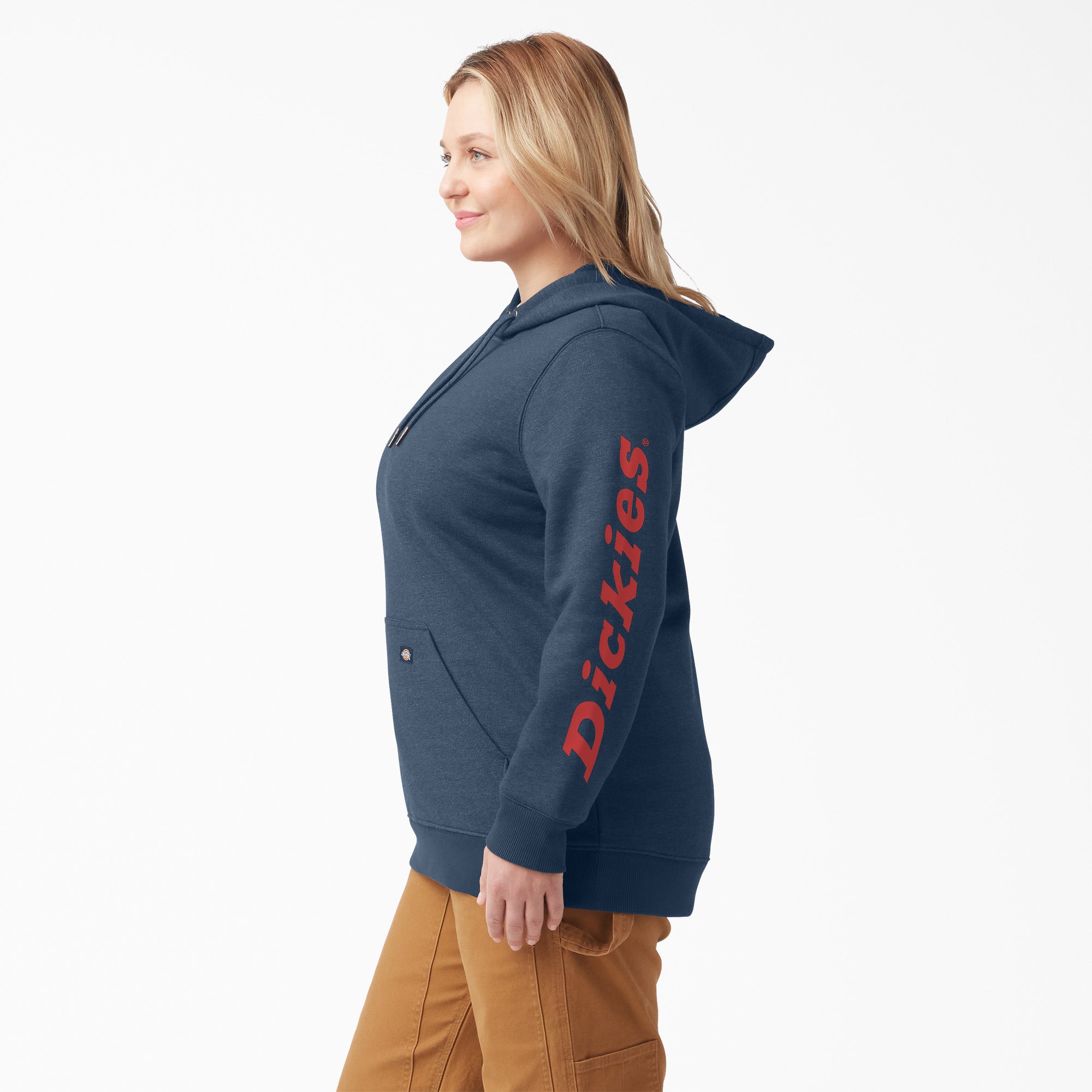 Women's Plus Water Repellent Sleeve Logo Hoodie - Image 3