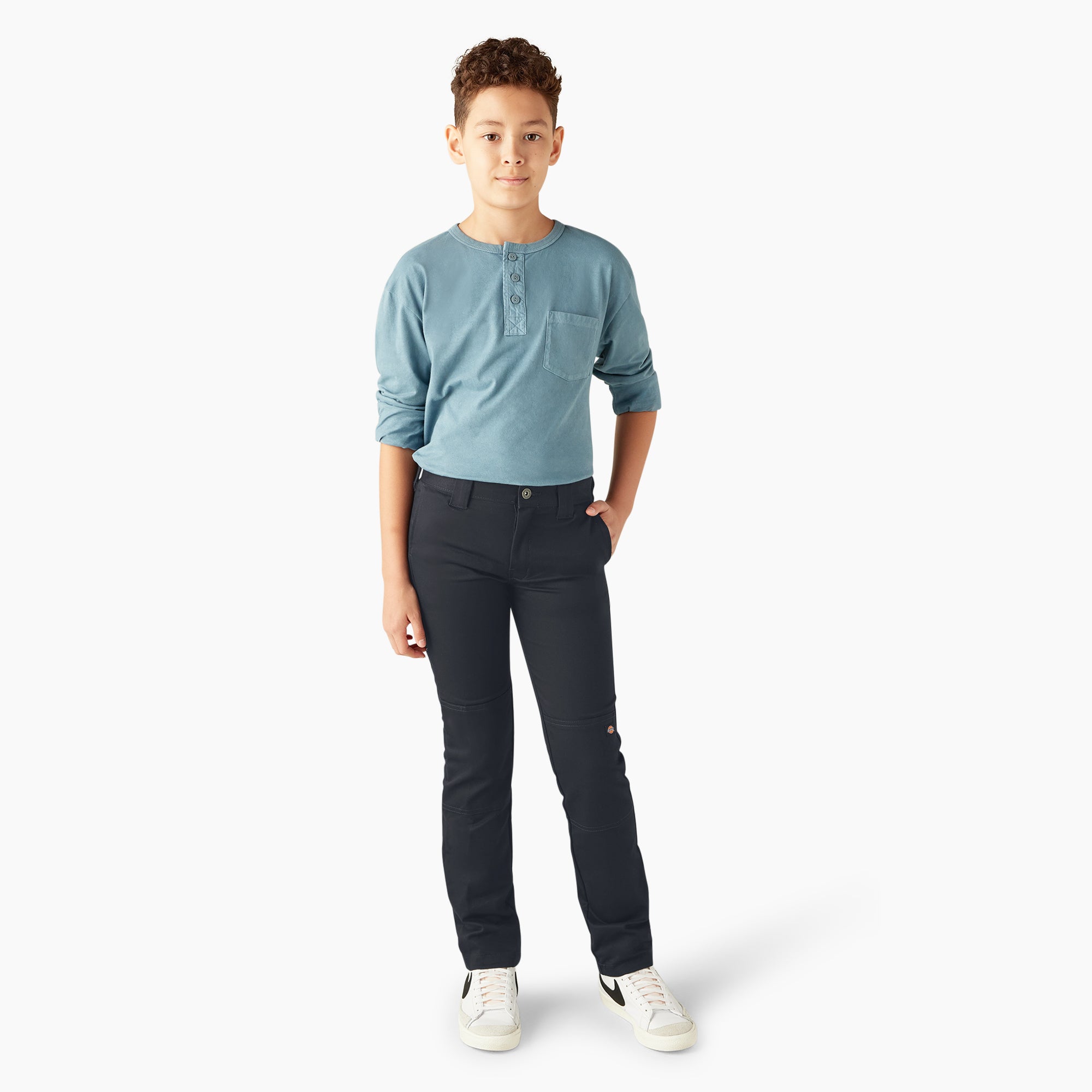 Boys' FLEX Skinny Fit Double Knee Pants. 4-20 - Image 5