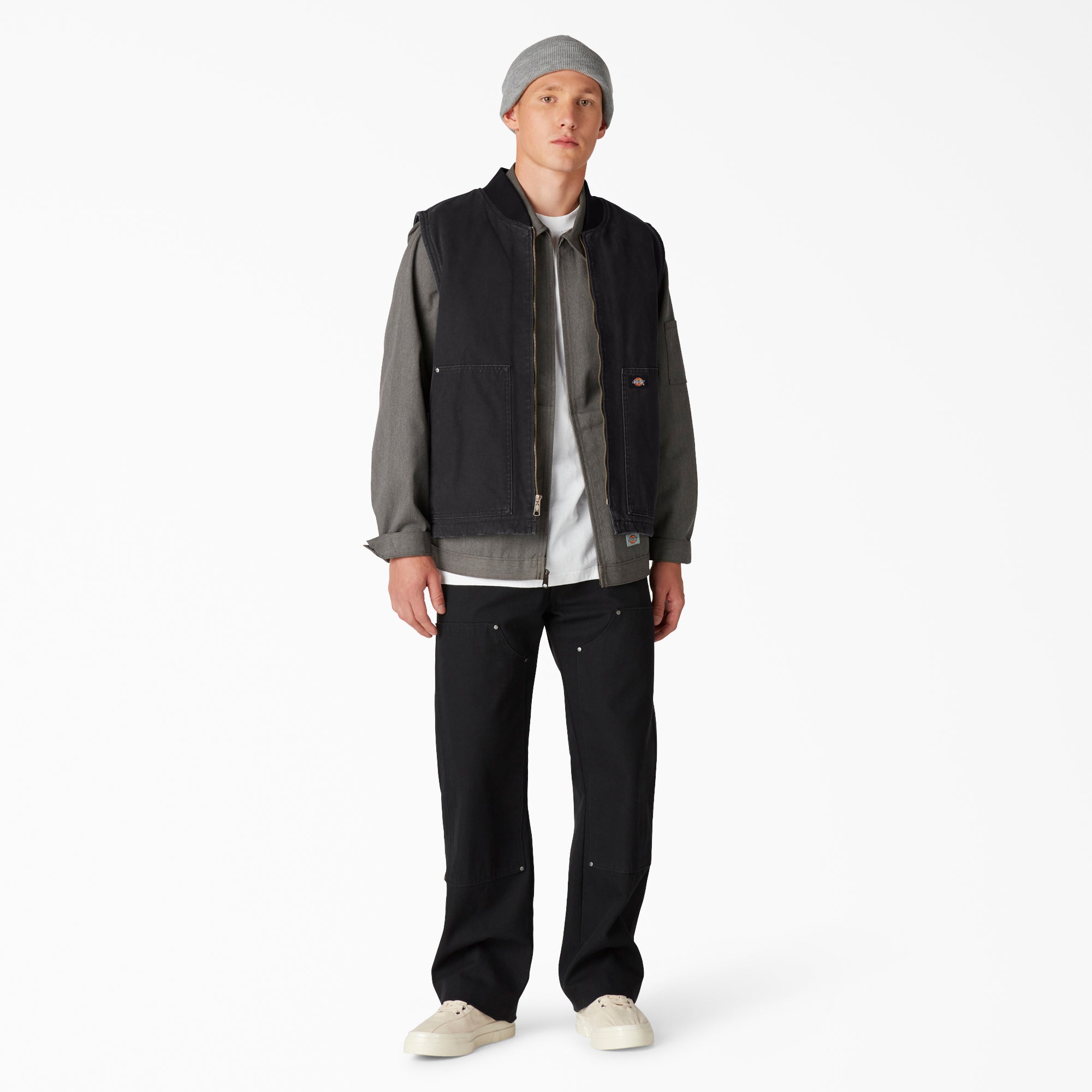 Stonewashed Duck High Pile Fleece Lined Vest - Image 4