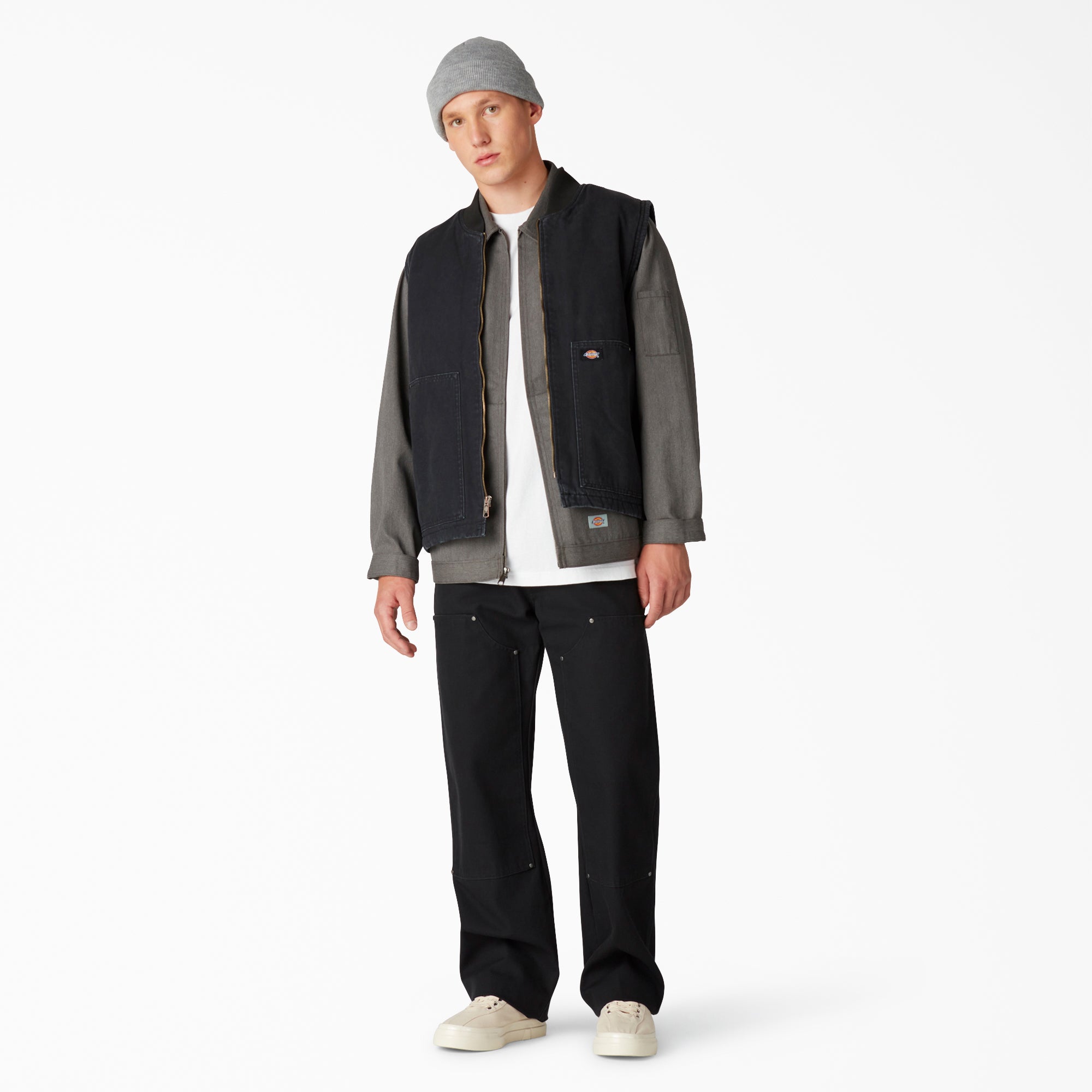 Stonewashed Duck High Pile Fleece Lined Vest - Image 6