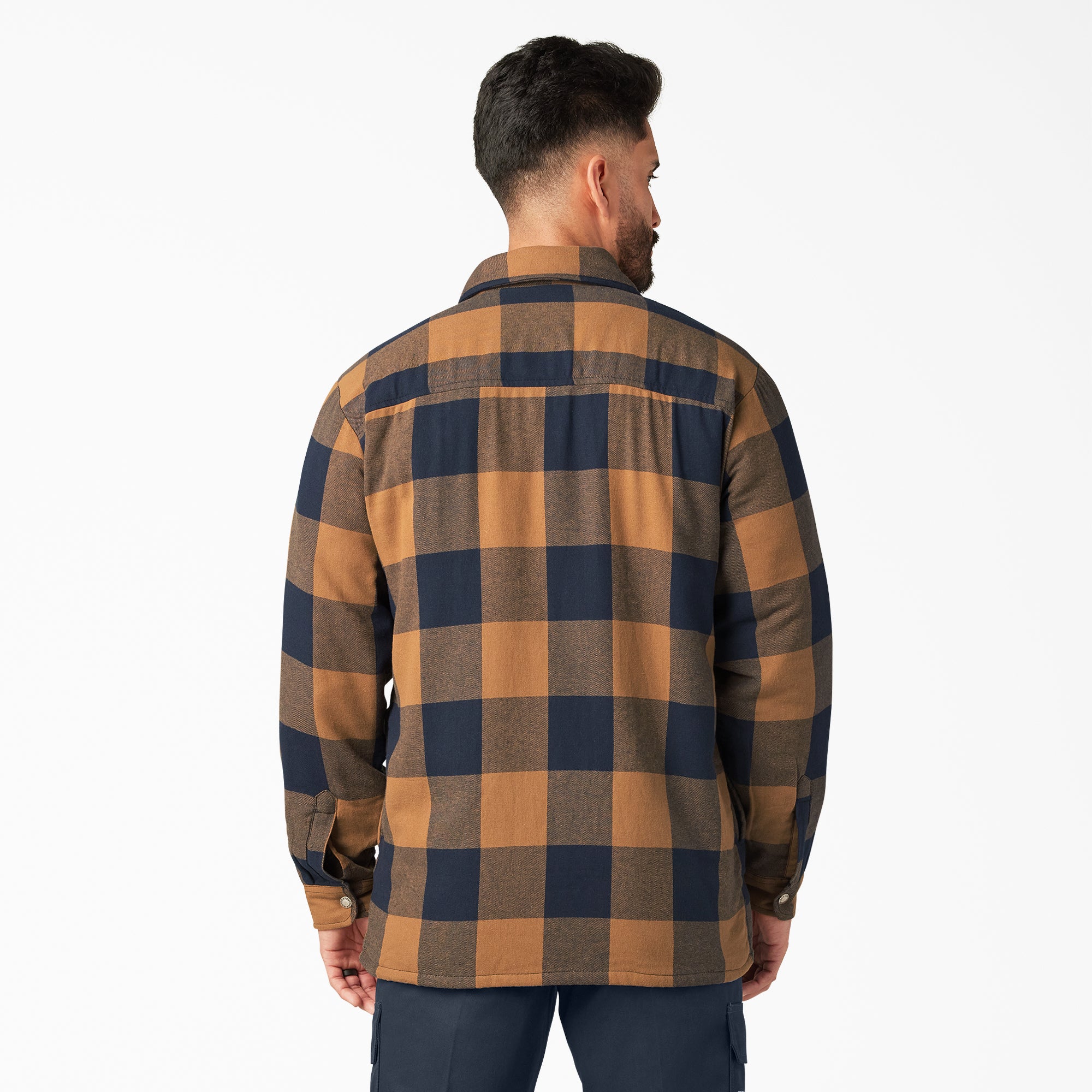 Water Repellent Fleece-Lined Flannel Shirt Jacket - Image 2
