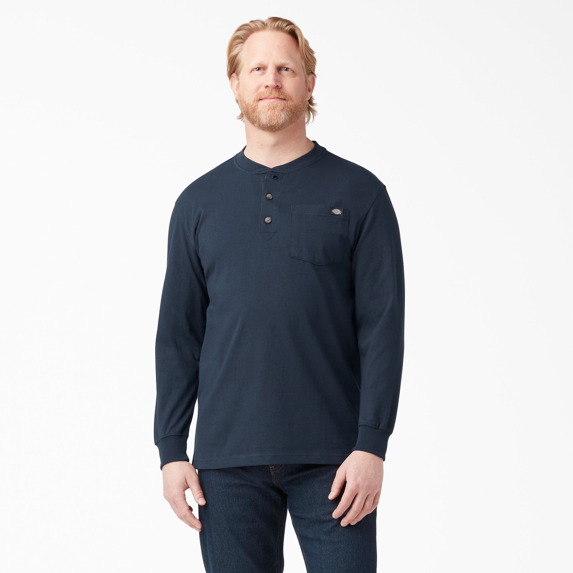 Heavyweight Long Sleeve Henley T-Shirt