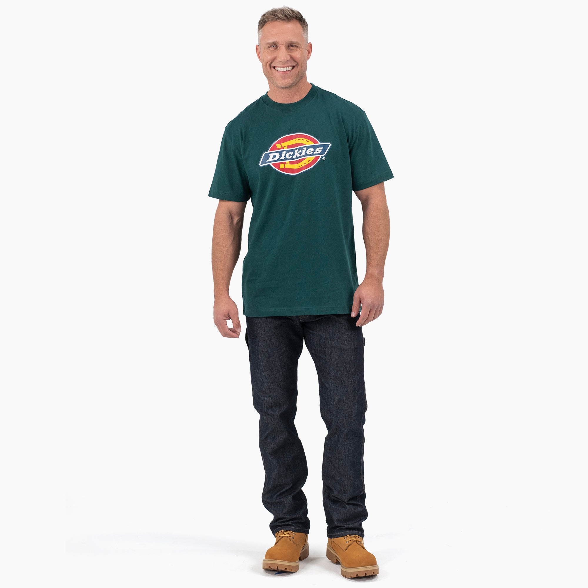 Short Sleeve Tri-Color Logo Graphic T-Shirt - Image 4