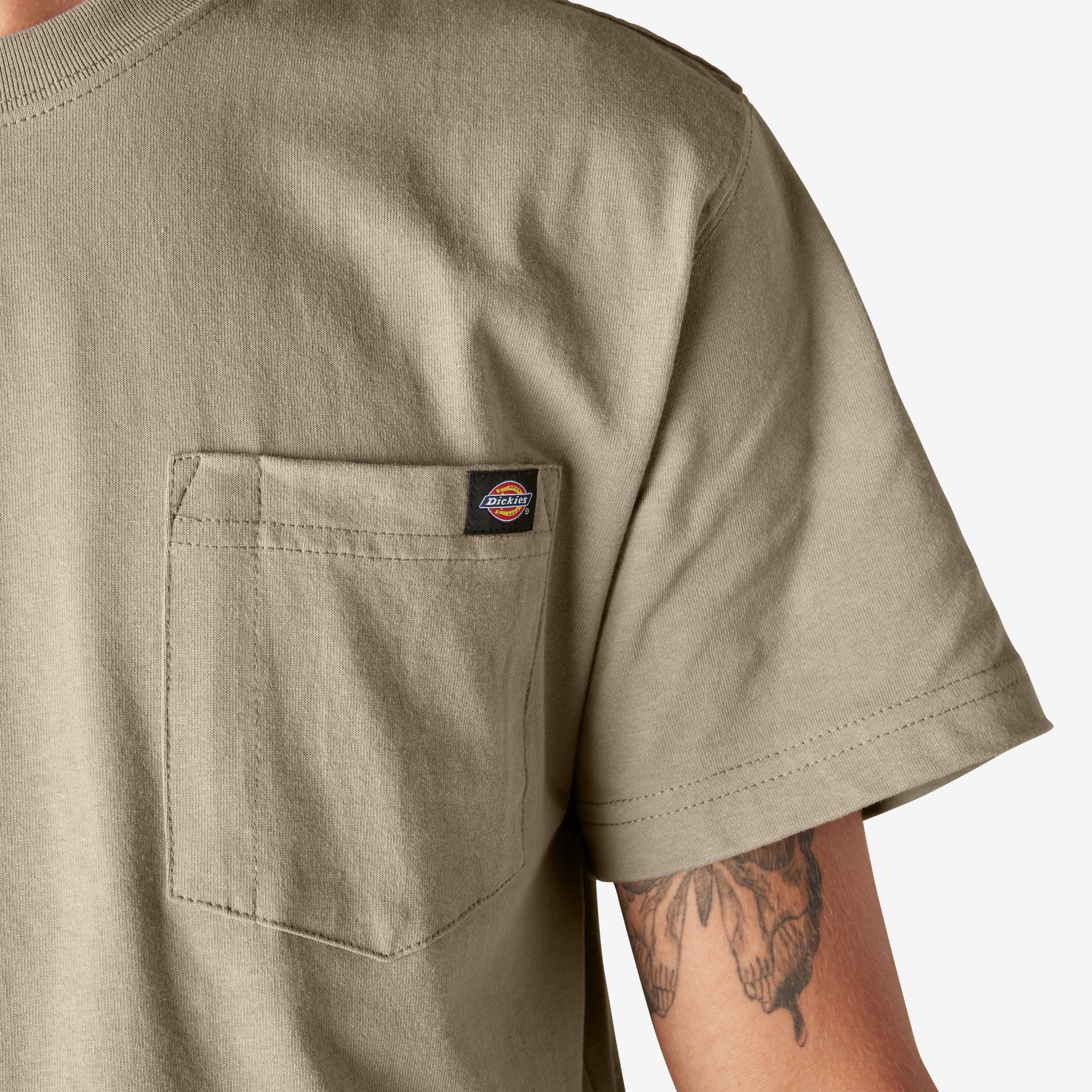 Heavyweight Short Sleeve Pocket T-Shirt - Image 7