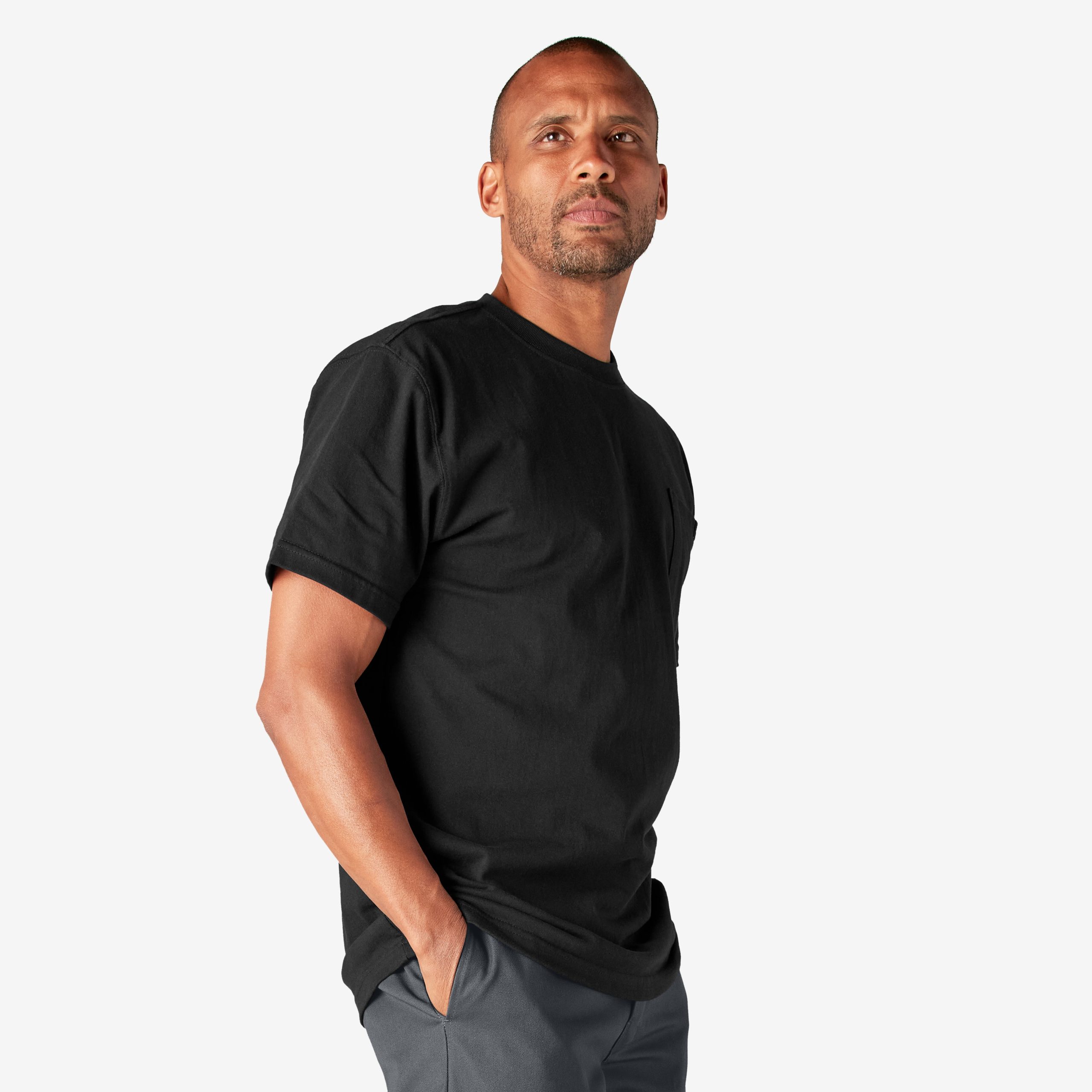 Heavyweight Short Sleeve Pocket T-Shirt - Image 4