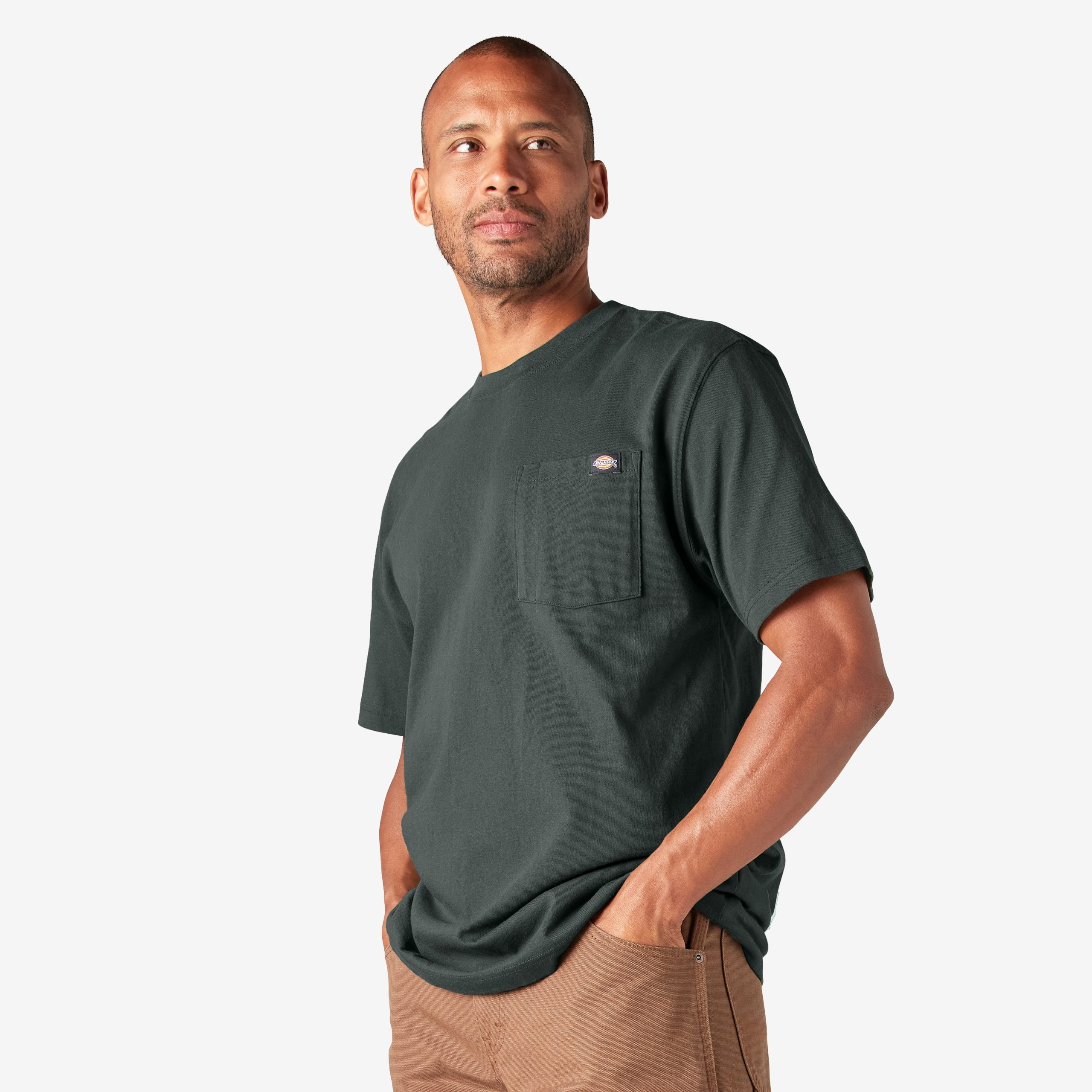 Heavyweight Short Sleeve Pocket T-Shirt - Image 3