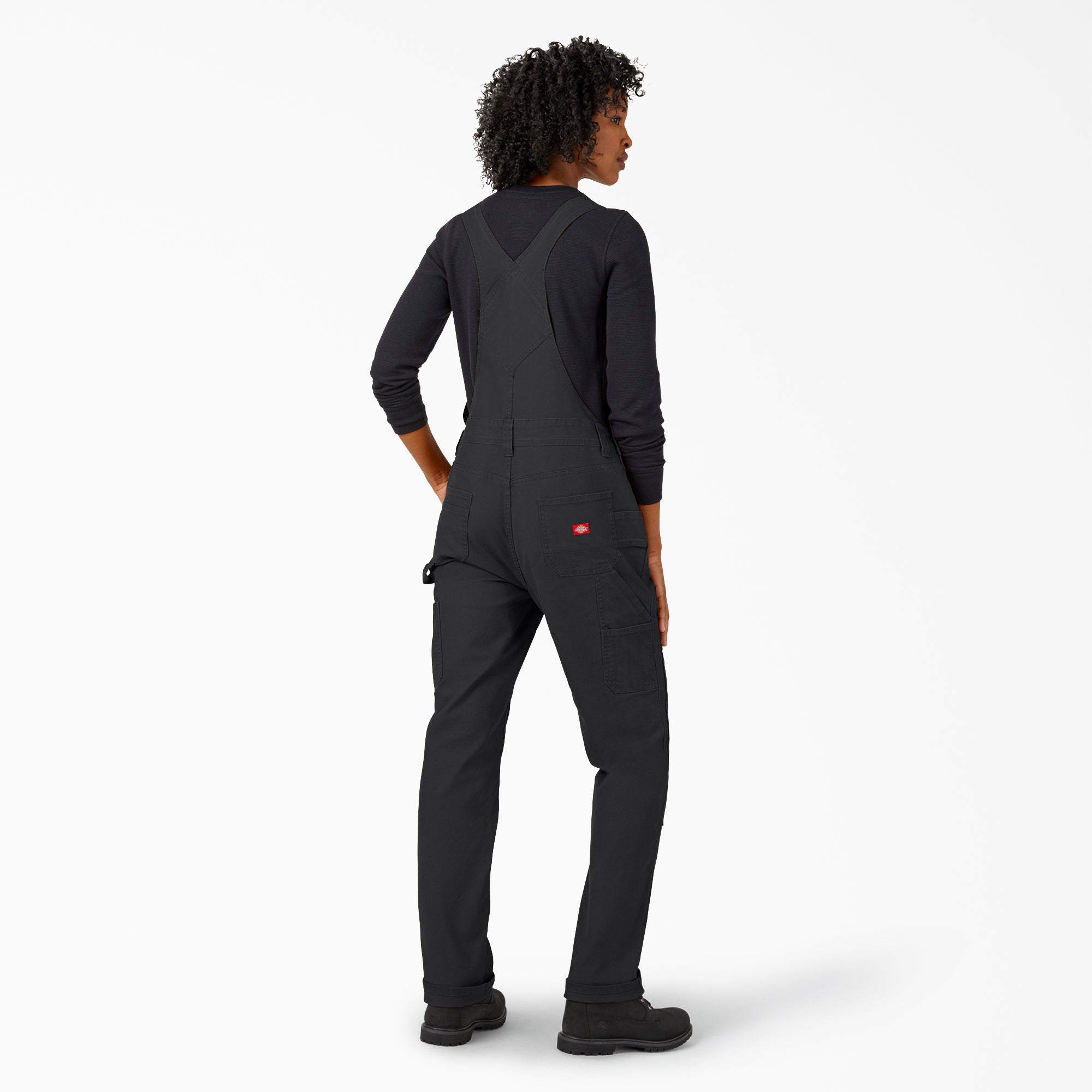 Women's Straight Fit Duck Double Front Bib Overalls - Image 2