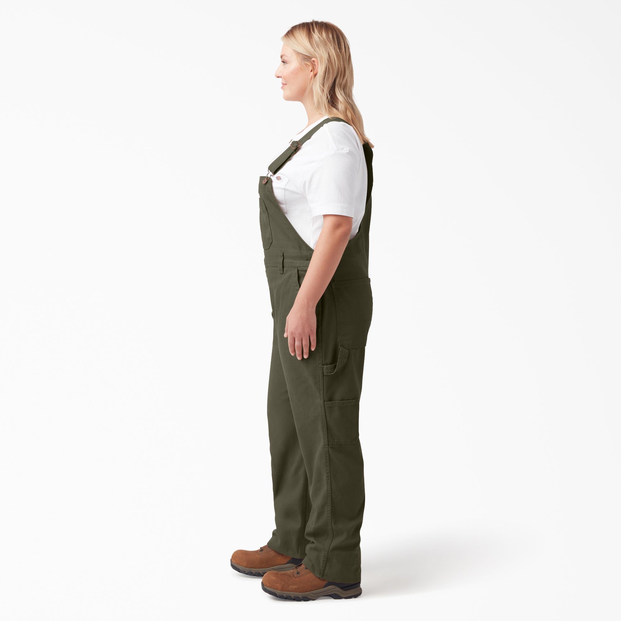 Women's Plus Relaxed Fit Bib Overalls - Image 3