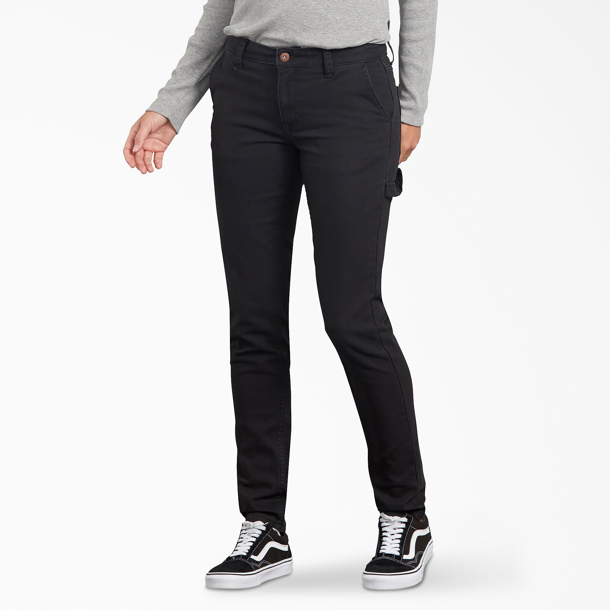 Women's FLEX Slim Fit Duck Carpenter Pants - Image 4