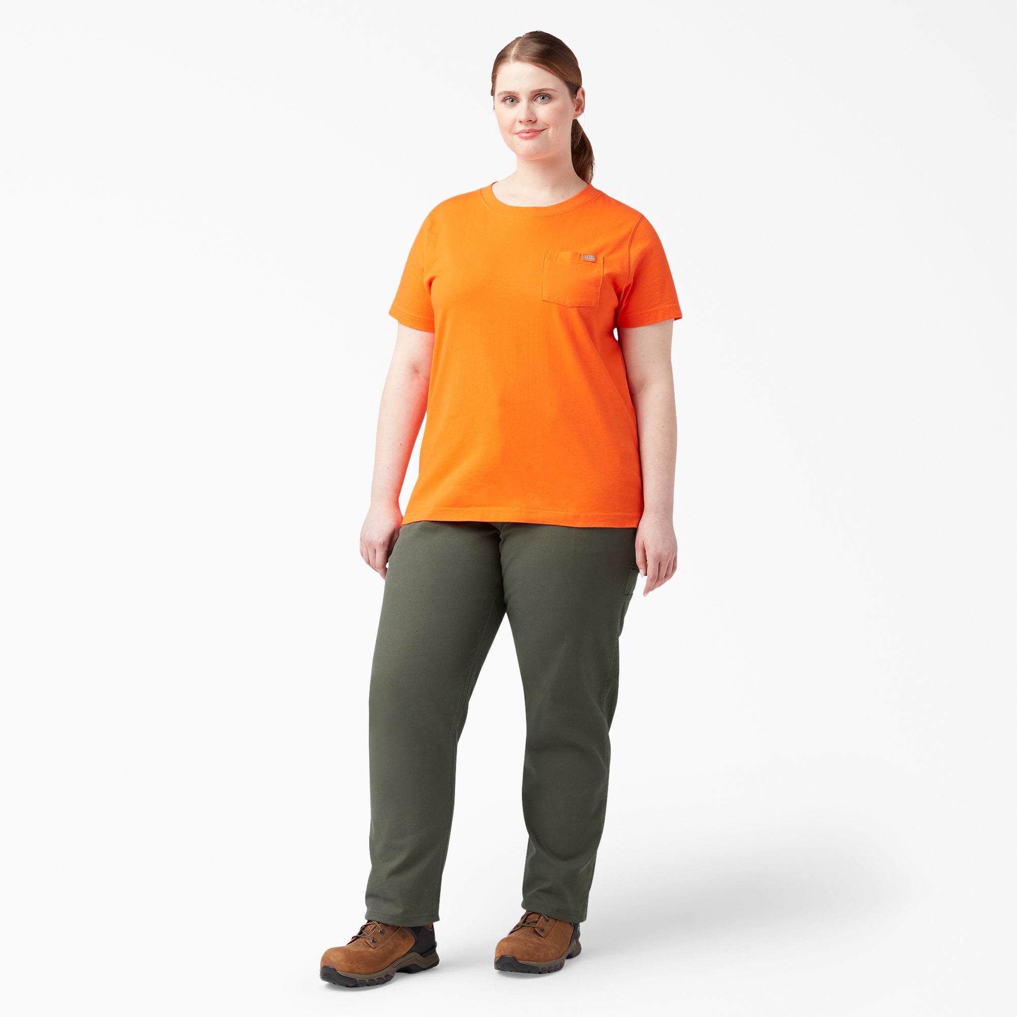 Women's Plus FLEX Relaxed Straight Fit Duck Carpenter Pants - Image 4