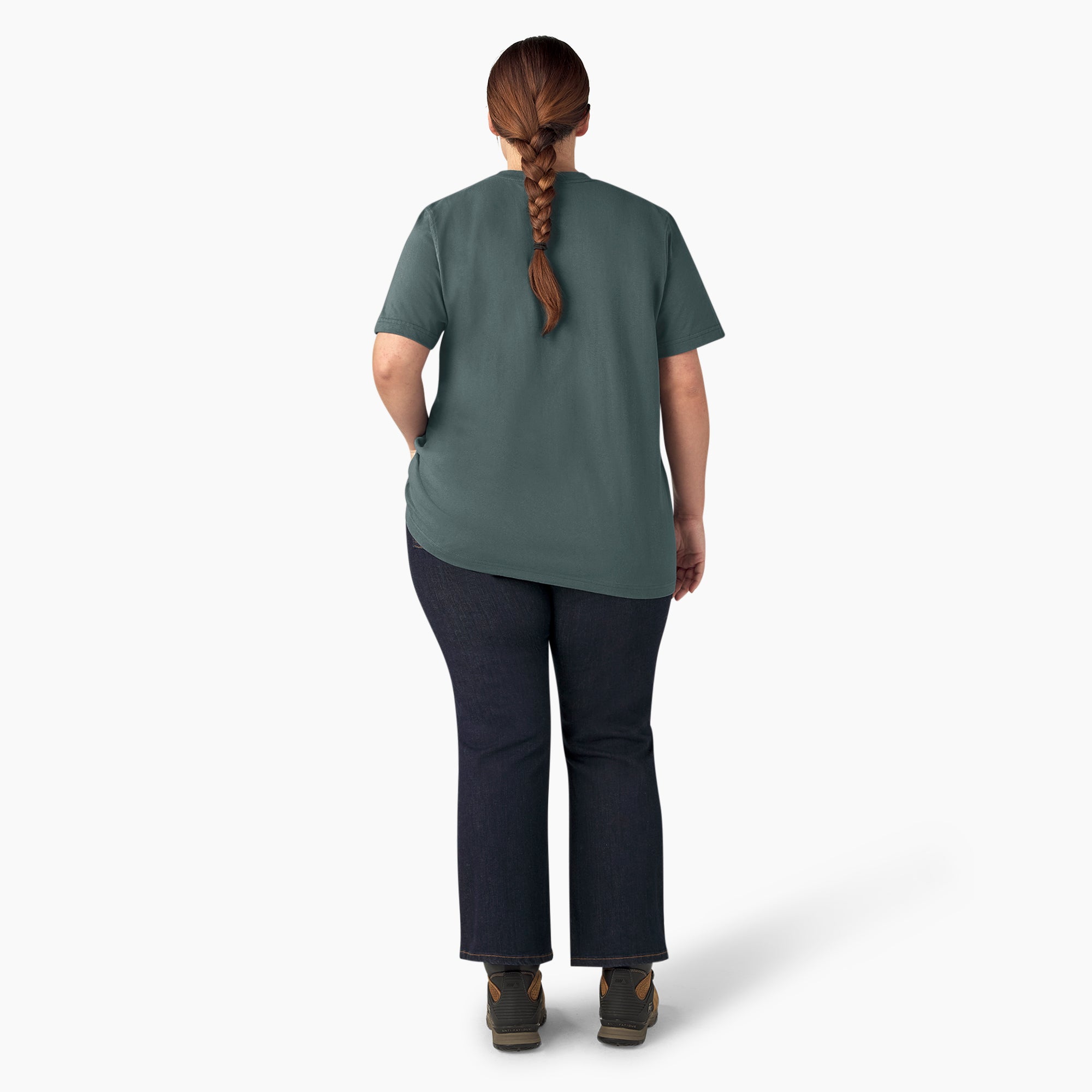 Women's Plus Heavyweight Short Sleeve Pocket T-Shirt - Image 6