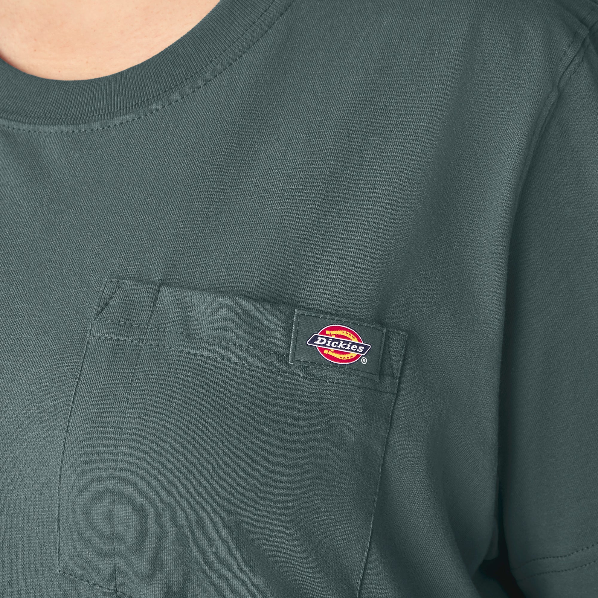 Women's Plus Heavyweight Short Sleeve Pocket T-Shirt - Image 7