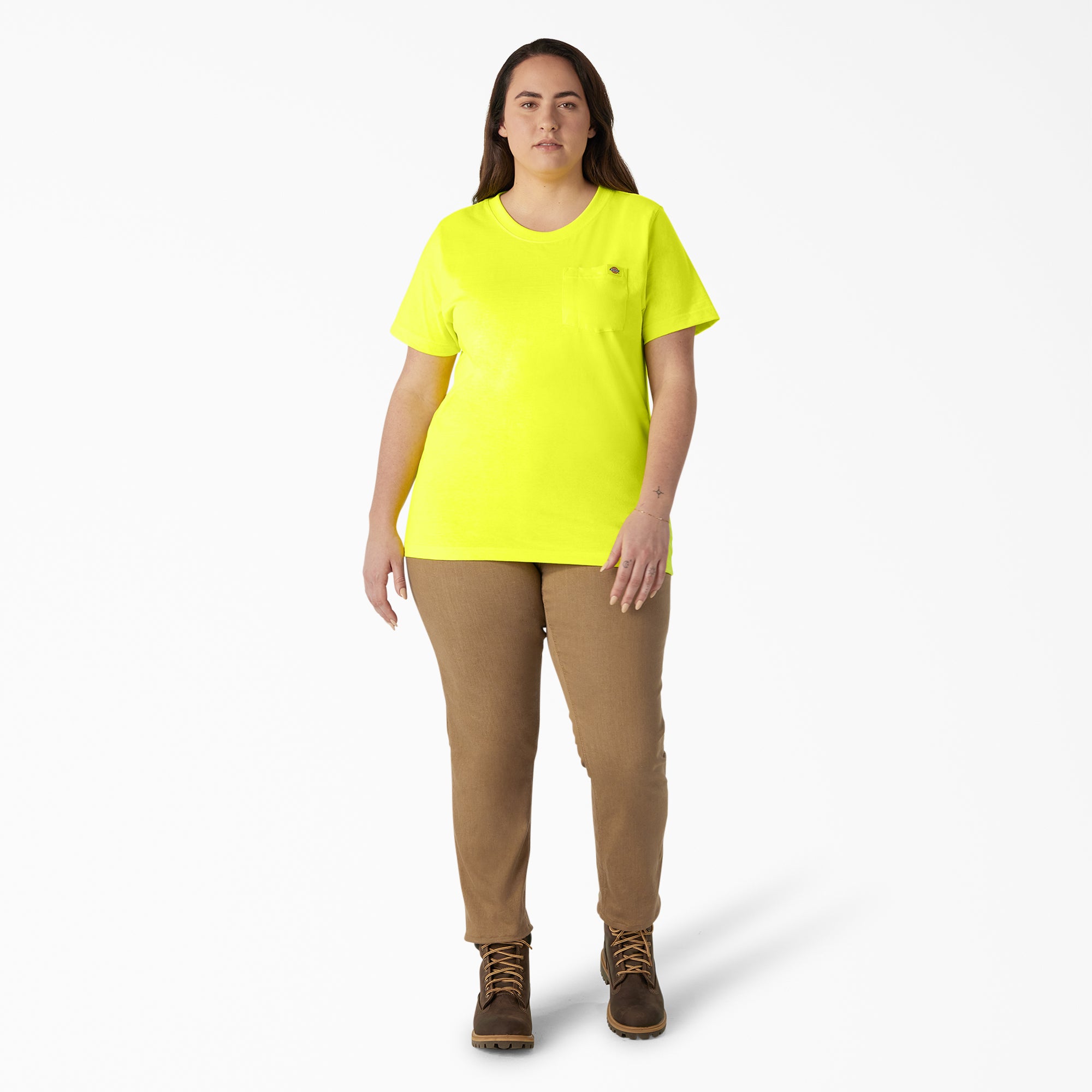 Women's Plus Heavyweight Short Sleeve Pocket T-Shirt - Image 4