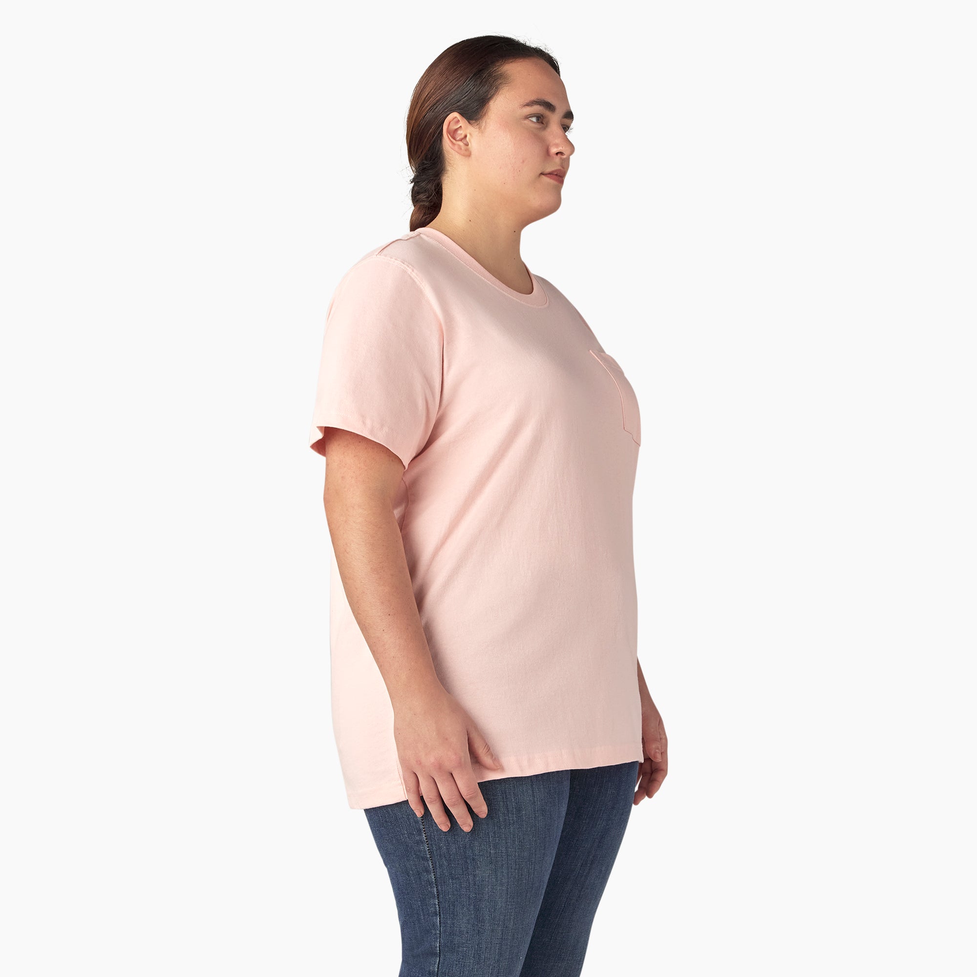 Women's Plus Heavyweight Short Sleeve Pocket T-Shirt - Image 4