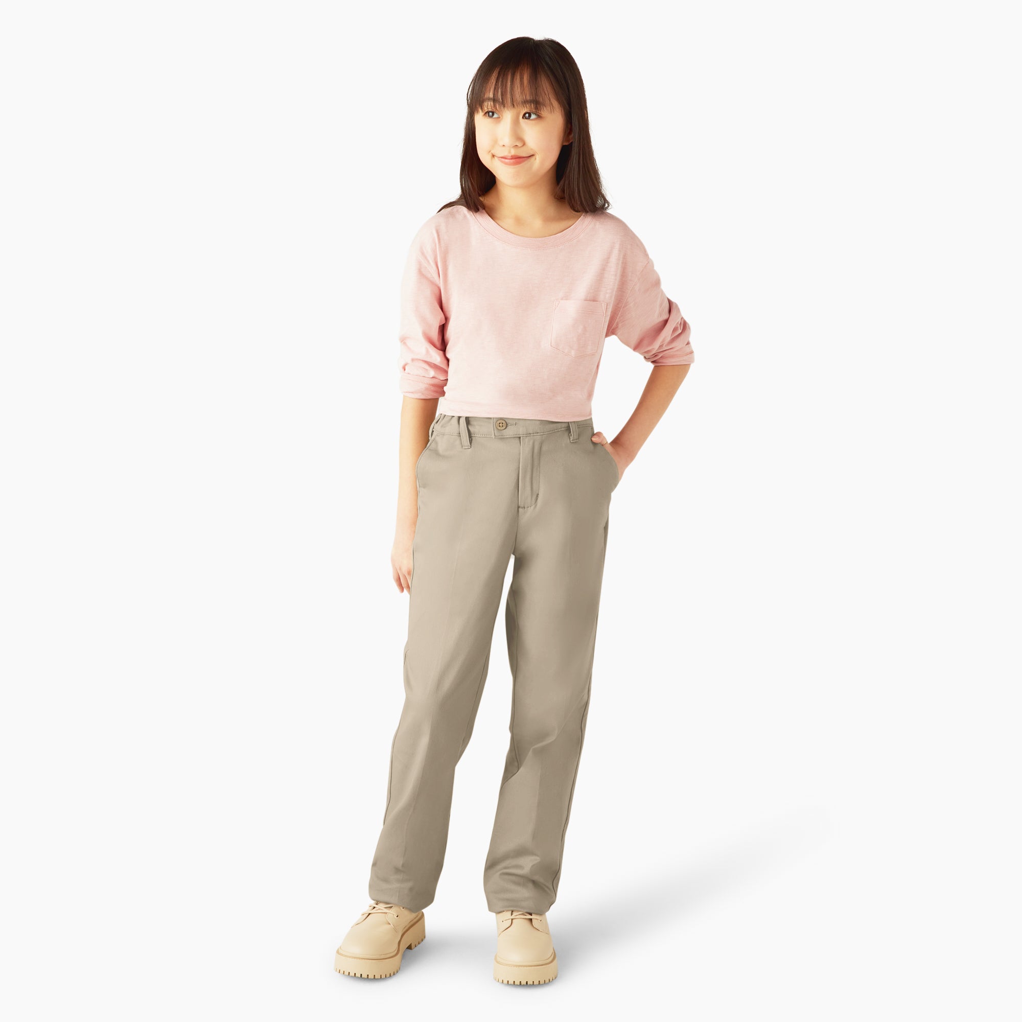 Girls' Slim Fit Pants. 4-20 - Image 4
