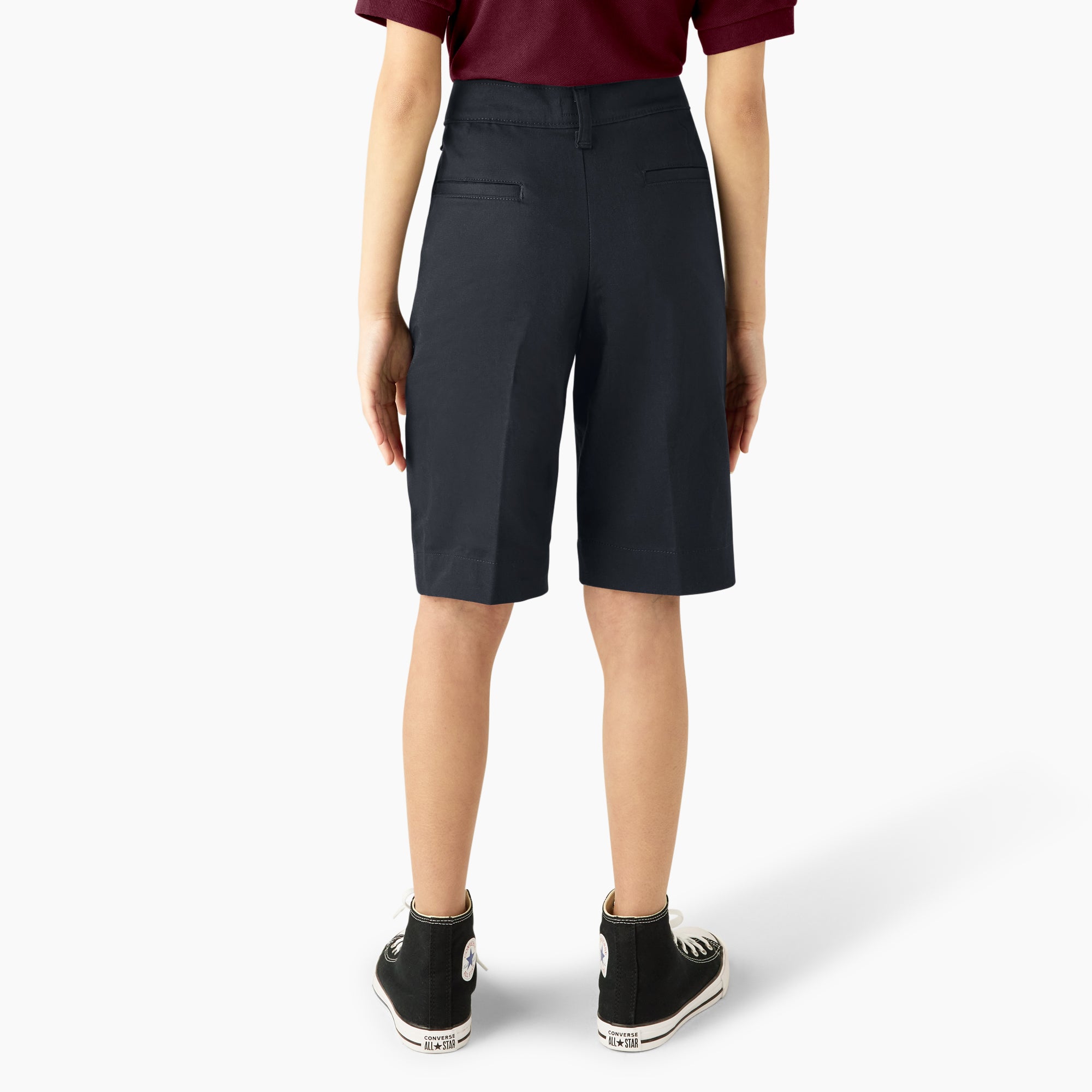 Girls' Classic Fit Bermuda Shorts. 4-20 - Image 2