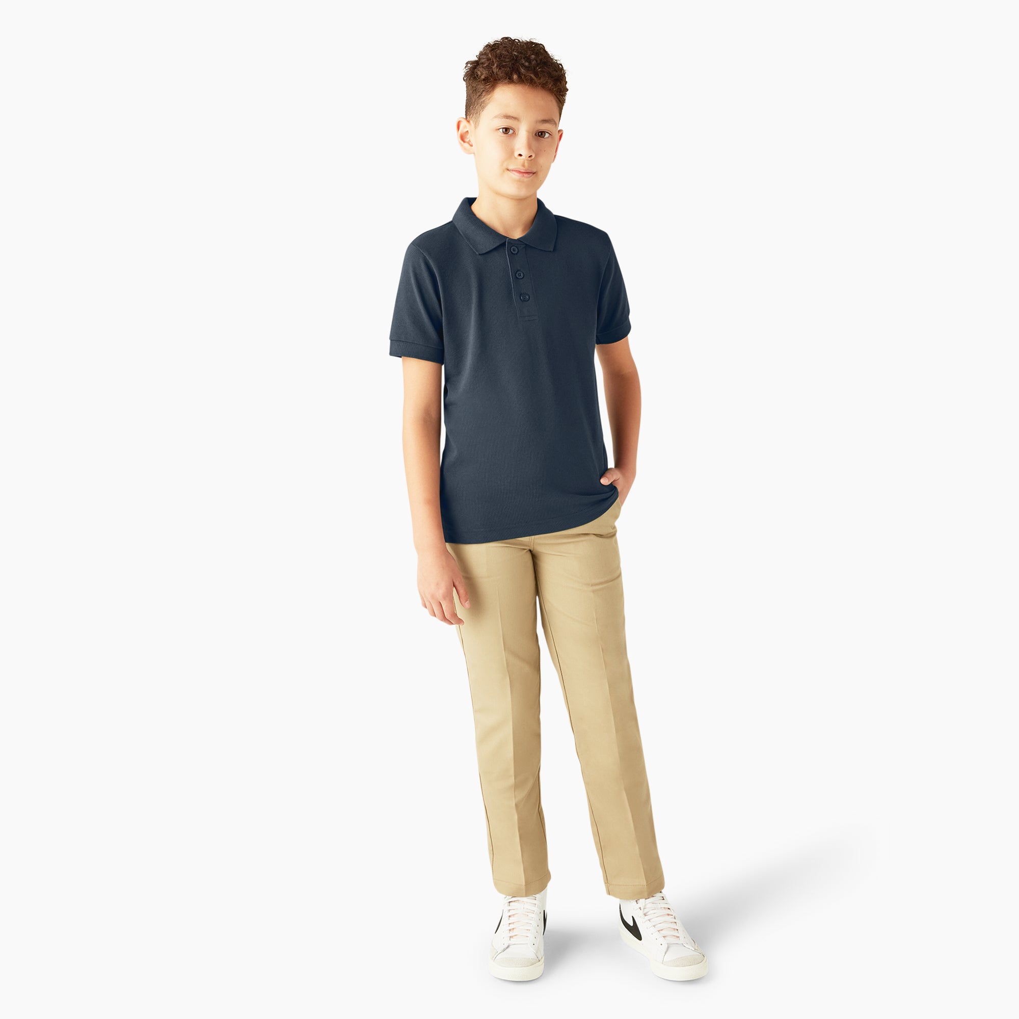 Kids' Piqu?? Short Sleeve Polo - Image 3
