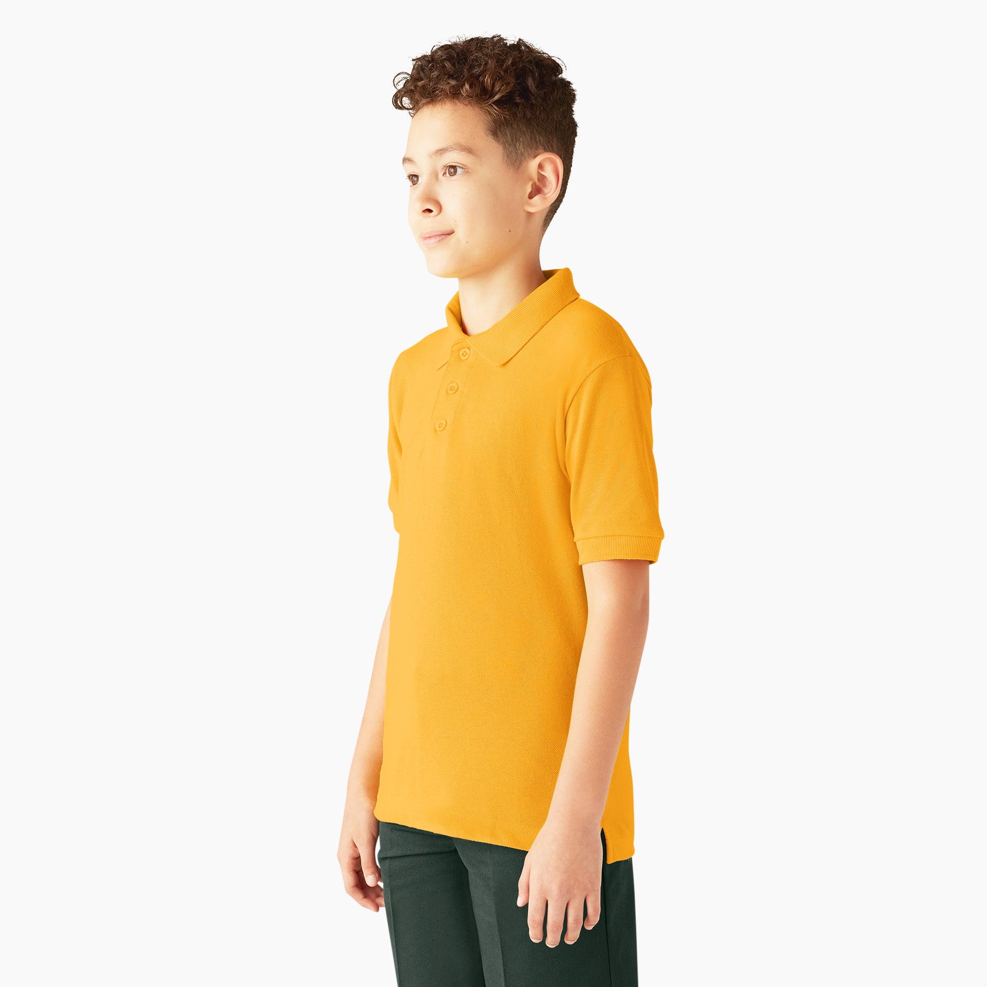 Kids' Piqu?? Short Sleeve Polo - Image 3