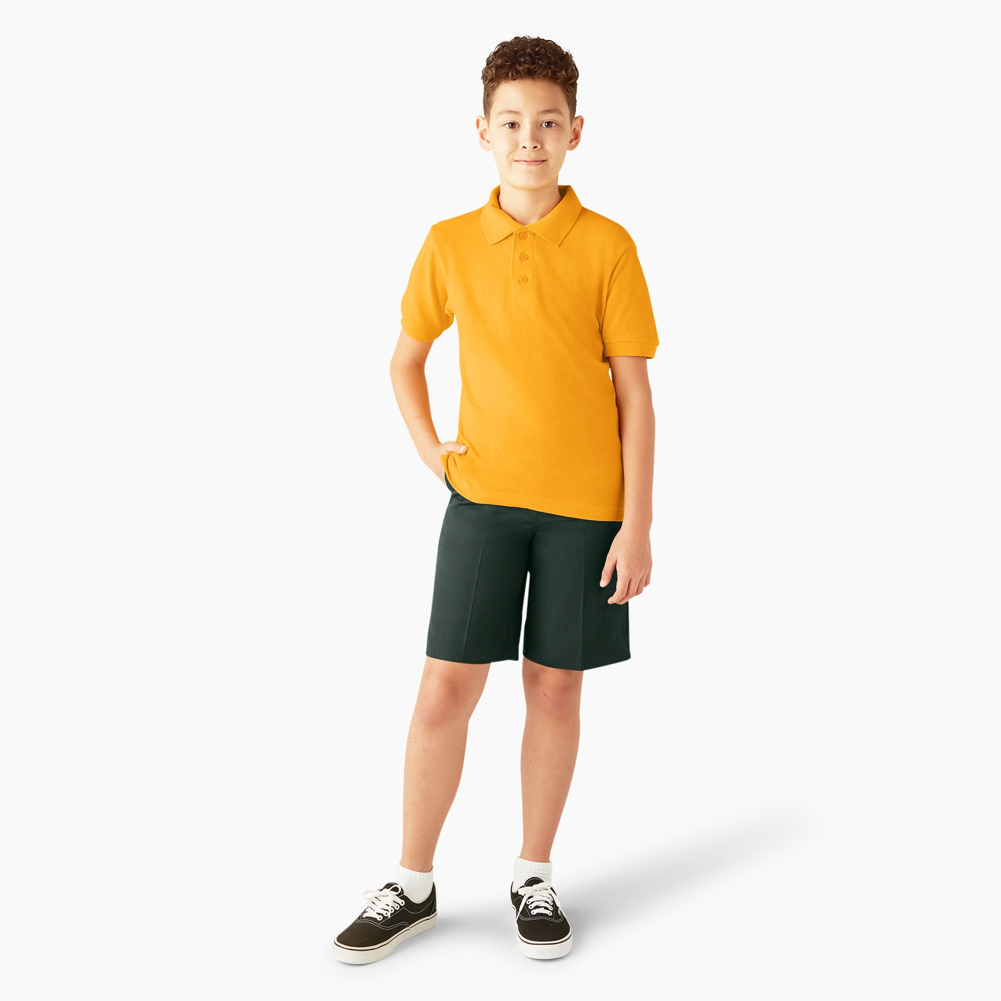 Kids' Piqu?? Short Sleeve Polo - Image 4