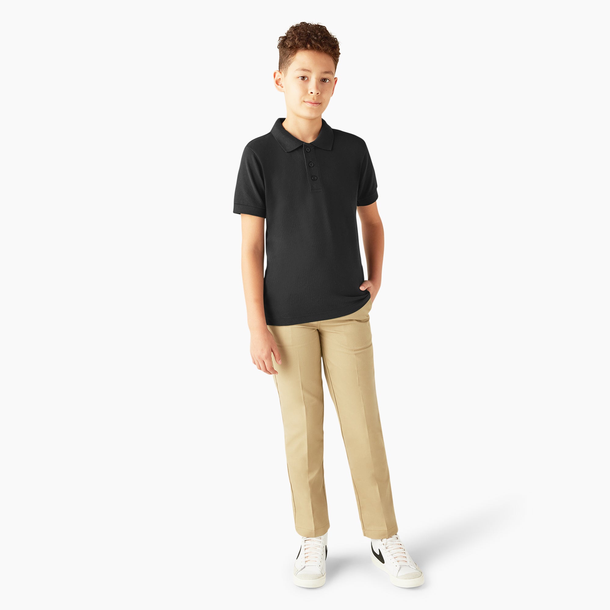 Kids' Piqu?? Short Sleeve Polo - Image 4