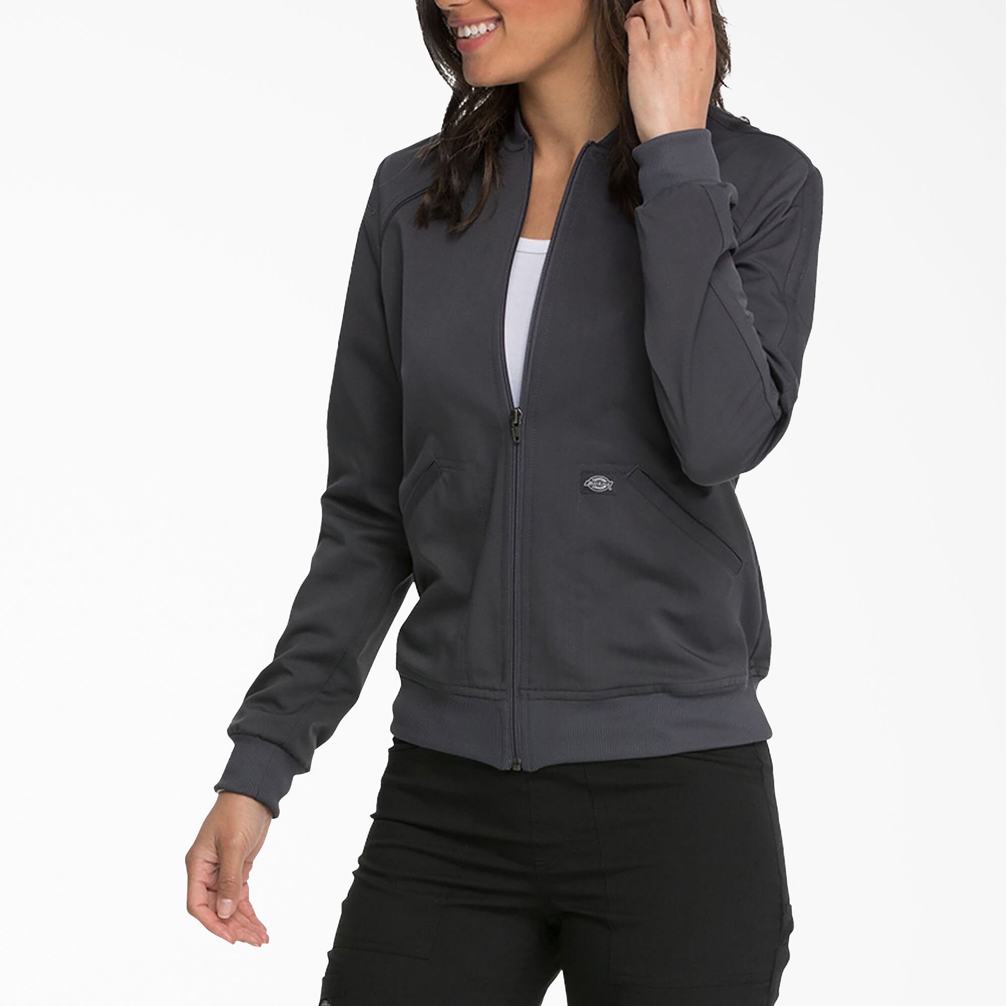 Women's Balance Zip Front Scrub Jacket - Image 5