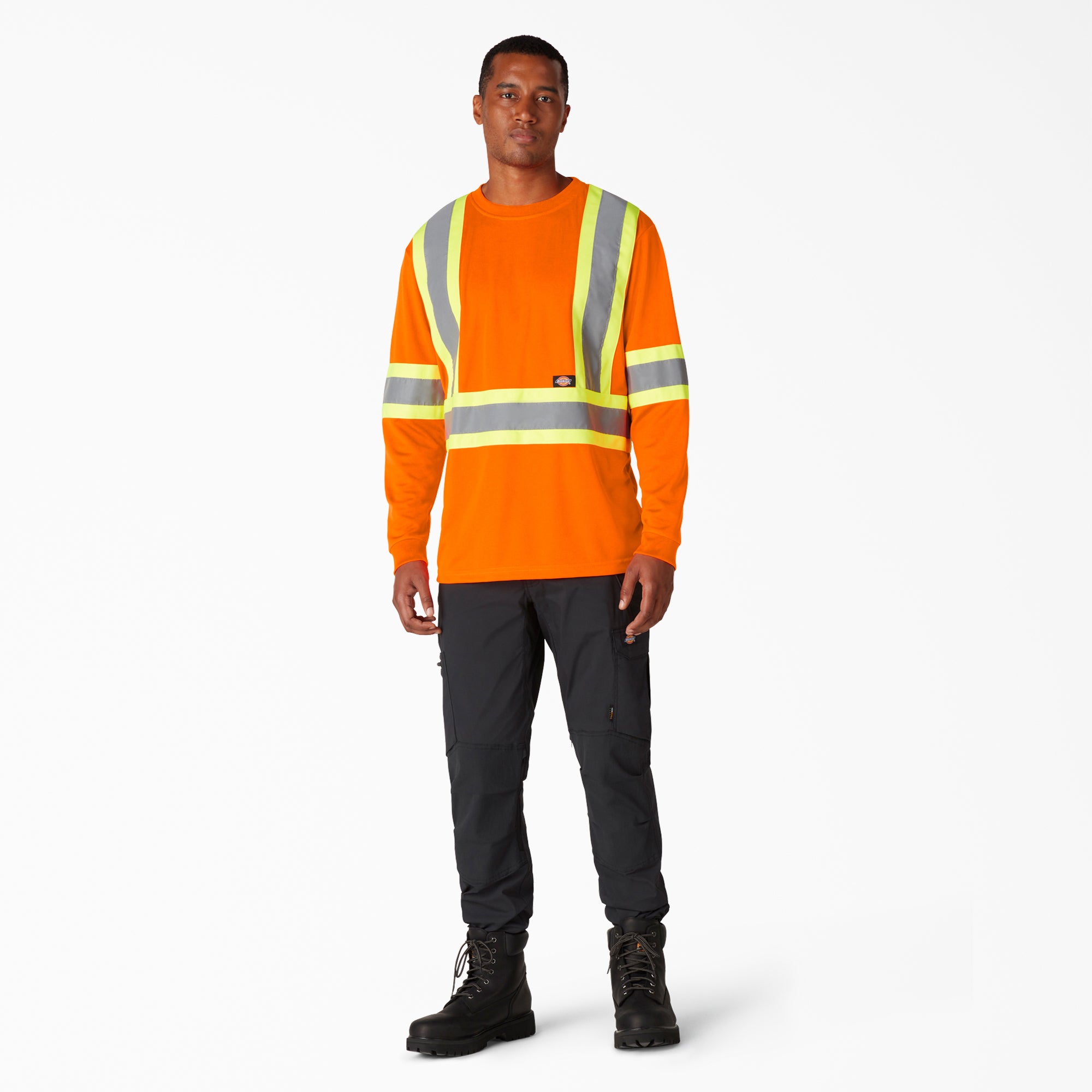 Hi Vis Safety Long Sleeve T-Shirt - Image 4
