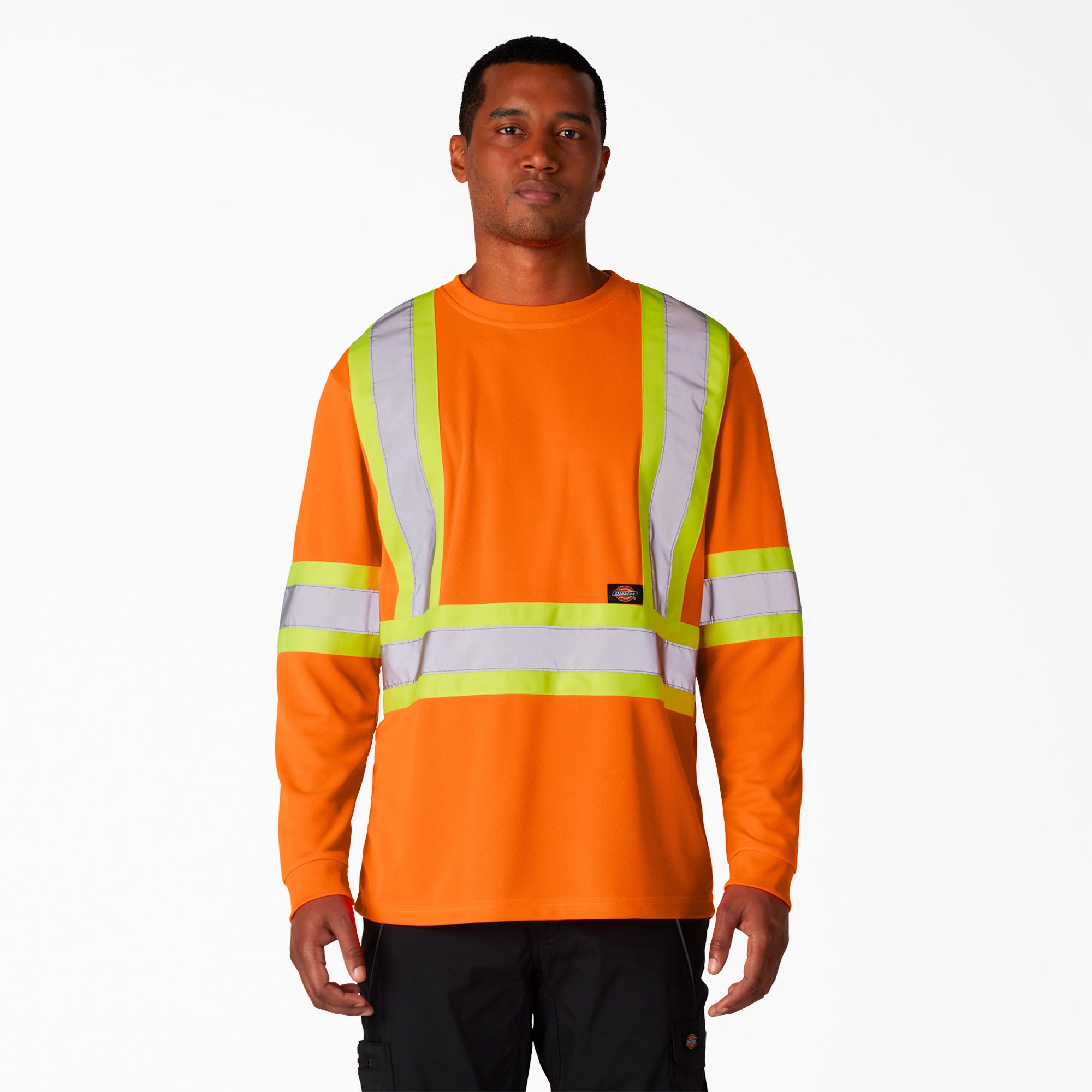 Hi Vis Safety Long Sleeve T-Shirt - Image 6