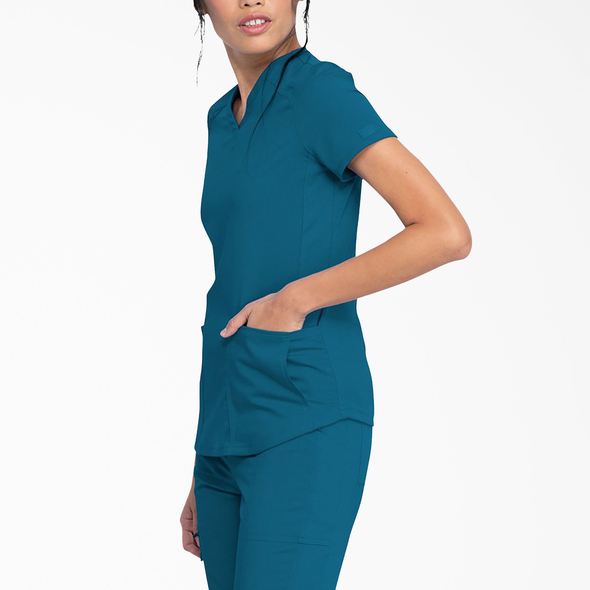 Women's Balance V-Neck Scrub Top - Image 3
